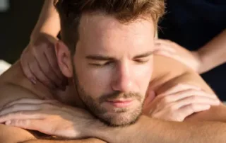 male massage therapist