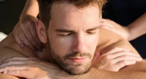 male massage therapist
